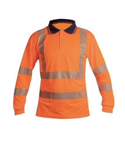 Playera Tipo Polo Manga Larga SC1006