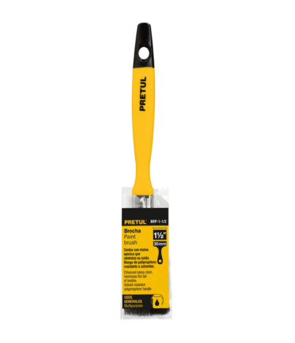 Brocha uso general de 1/2' con mango de plástico, Pretul