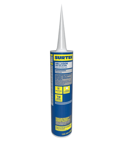 Silicón para baño y cocina color transparente, 280 ml