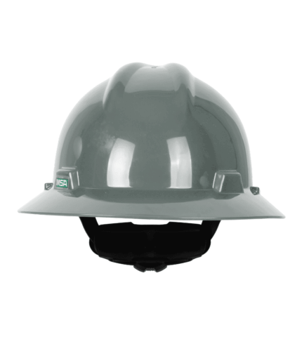 Casco ala ancha porta lampara A- V6 Gris