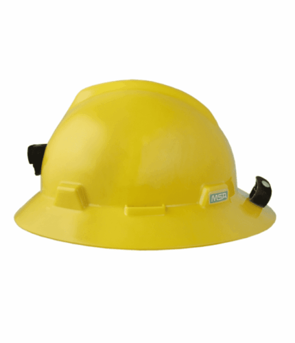 Casco ala amplia msa v gard susp one touch amarillo M2303431B